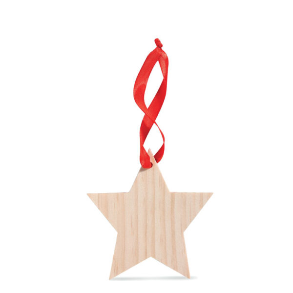 Zawieszka świąteczna drewniana gwiazda